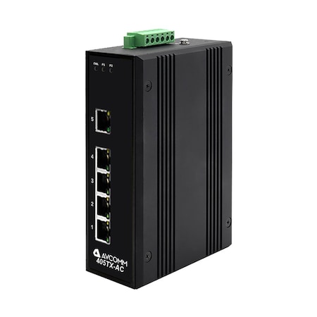 Avcomm 5-Port Industrial Unmanaged Ethernet Switch 405TX-HV
